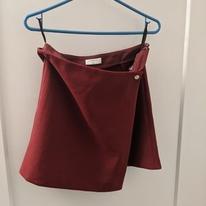 BABATON - red mini Wayne skirt